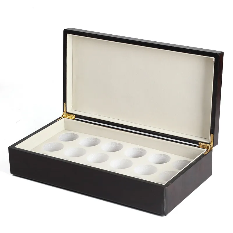 Luxury glossy paint wooden gift packaging box for bottle