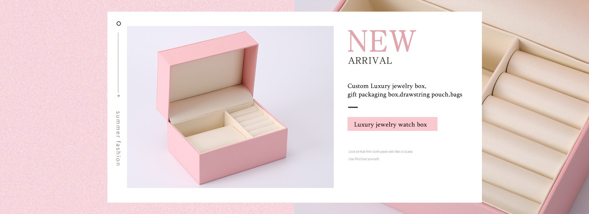 Custom luxury jewelry watch packaging box